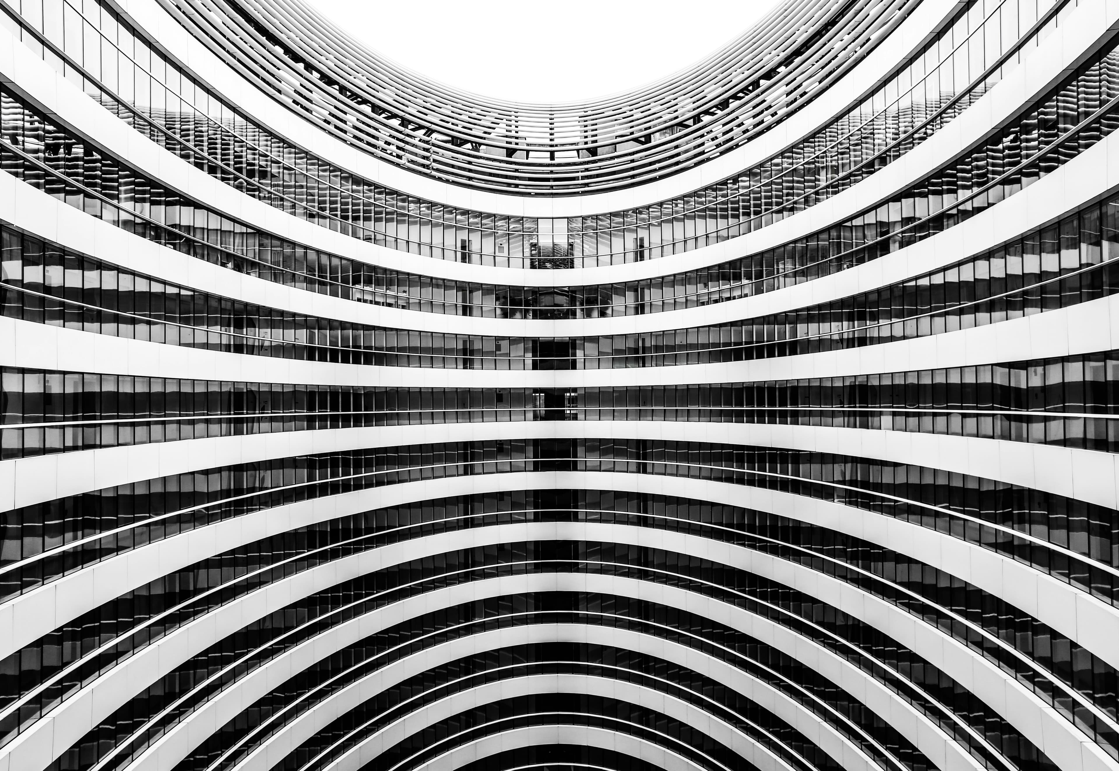 Minimalist architectural facade